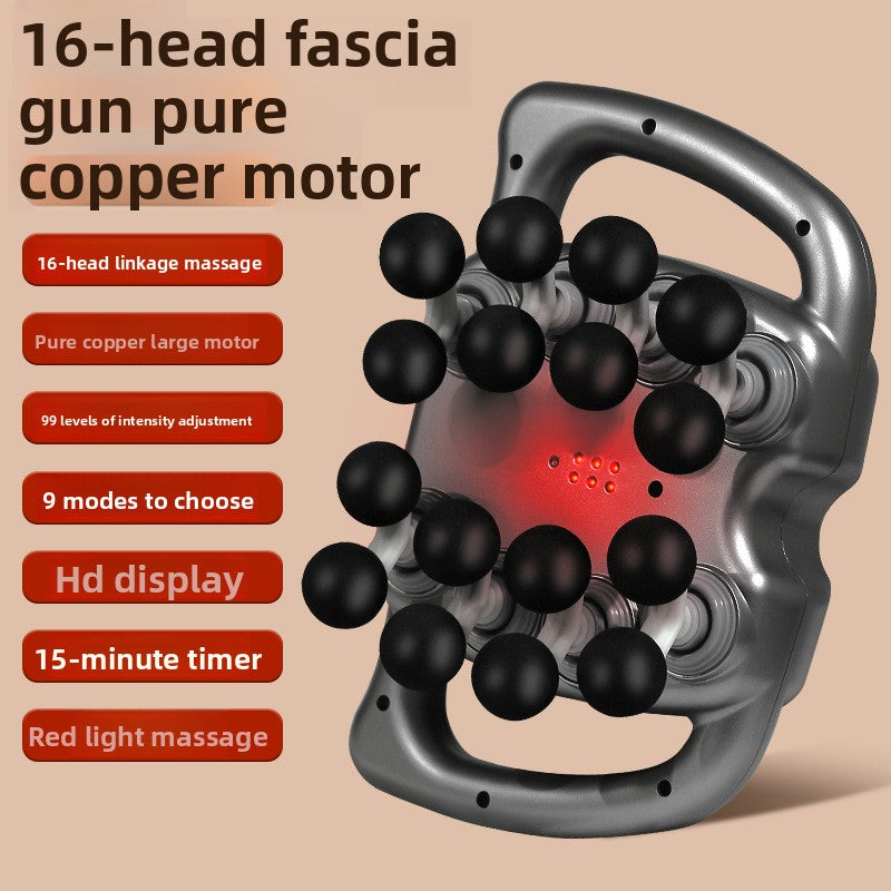 Rechargeable Multi-Head deep tissue massage gun