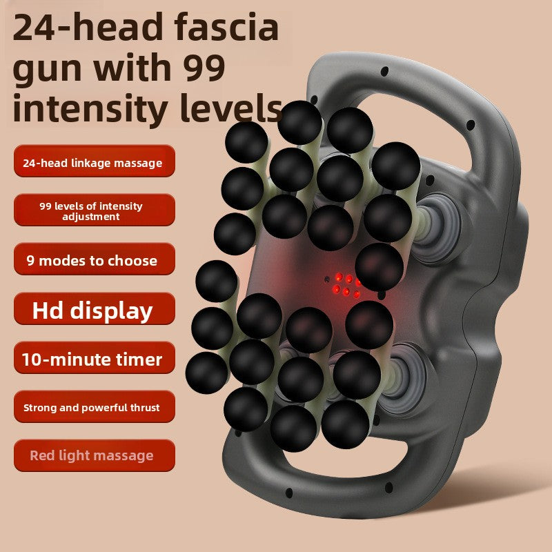 Rechargeable Multi-Head deep tissue massage gun