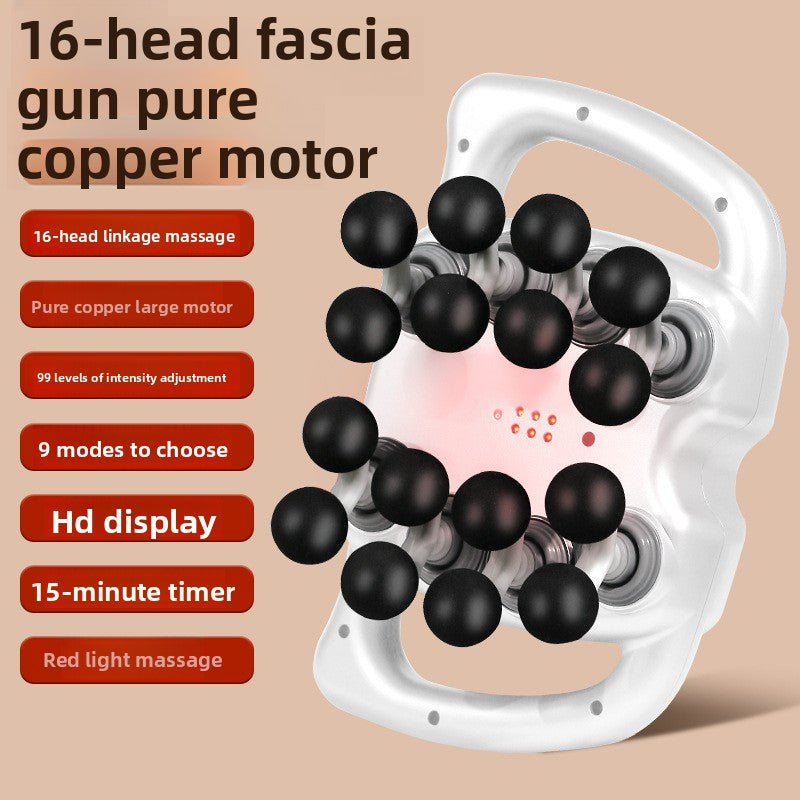 Rechargeable Multi-Head deep tissue massage gun