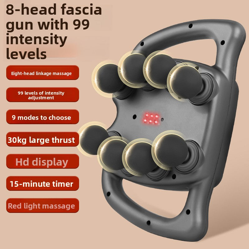 Rechargeable Multi-Head deep tissue massage gun