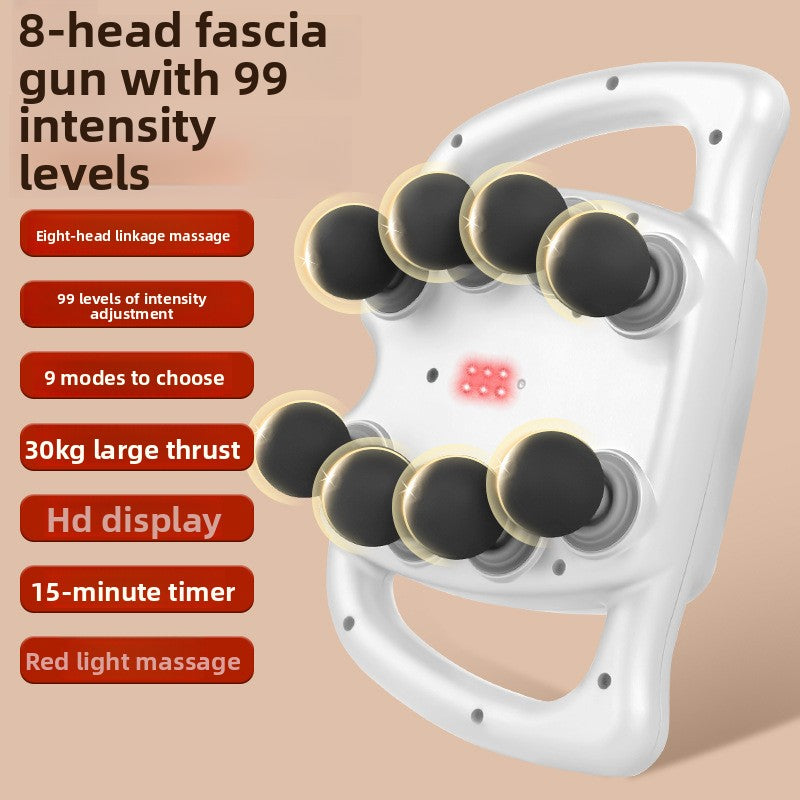 Rechargeable Multi-Head deep tissue massage gun