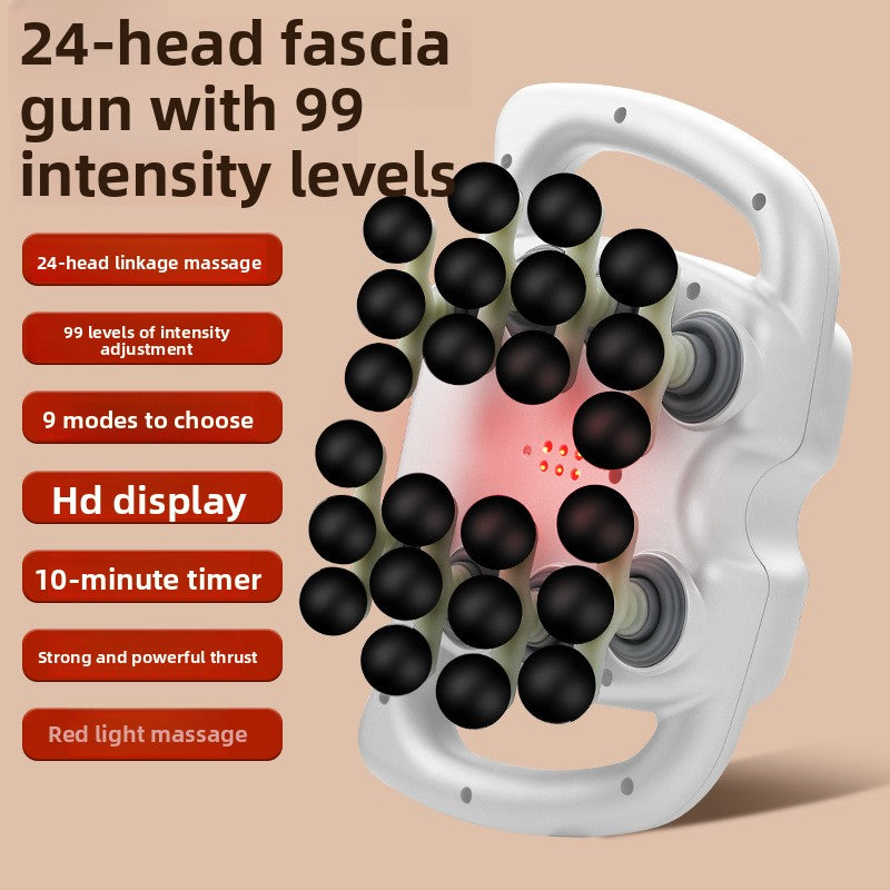 Rechargeable Multi-Head deep tissue massage gun